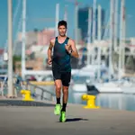 Футболка 42k Running Elements Summer, черный/зеленый - фото 2