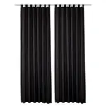 Штора Lahnstein с петлями, 2 шт. Wirth, черный - фото