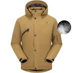 Пуховик унисекс Jeep, коричневый - фото