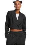 Блейзер Urban Classics Ladies Cropped Blazer, черный - фото 3