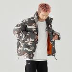 Пуховик зимний унисекс GOLFCROSS, светло-серый камуфляж - фото 10