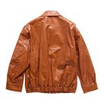 Куртка MM6 Maison Margiela Faux Leather Aviator Bomber Jacket, Caramel - фото 2