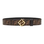 Ff Diamonds Buckled Reversible Belt FENDI - фото