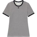 Футболка Courrèges с контрастной клеткой Houndstooth 'Houndstooth White/Black' COURREGES, Houndstooth White Black/Houndstooth White Black - фото 2