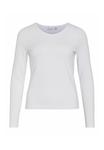 Топ VILA MIT RUNDHALS, Bright White/Off-White - фото 6