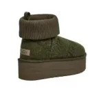 (WMNS) UGG Classic Mini Platform Felted 'Forest Night' - фото 3