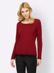 Heine свитер с круглым вырезом "Пуловер", красный - фото 2