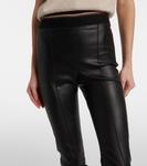 Кожаные узкие брюки Brunello Cucinelli, черный - фото 4