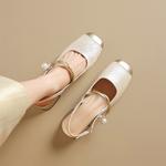 Туфли женские на высоком каблуке Agsdon, бежевый - фото 8