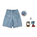 Джинсовые шорты унисекс MIND ERROR, Светло-синий - фото 5