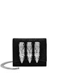 Philipp Plein клатч со стразами, черный - фото