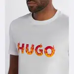 Футболка данда стандартного кроя Hugo, белый - фото 4