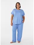 Пижамная рубашка Zizzi Ali, светло-голубой - фото 5