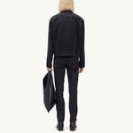 Джинсовая куртка женская черная Mm6 Maison Margiela - фото 3