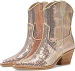 Женские модные ботинки Dolce Vita Runa с пайетками, Creme - фото