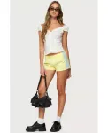 Женские шорты Nikki из нейлона Edikted, желтый - фото 5