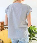 Полосатый цветочный топ с принтом ANDREE BY UNIT, синий/белый - фото 3