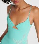 Мини-платье, украшенное кристаллами David Koma, мультиколор - фото 4