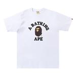 Футболка колледжа BAPE Белая - фото