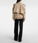 Кожаная куртка Saint Laurent, Gris Clair - фото 3