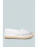 Эспадрильи из сетки Manara London Rag, белый - фото 4