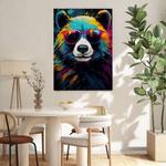 Картина на холсте Hustling Sharks Red Panda Cool, синий - фото 3