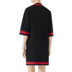 Платье Gucci с короткими рукавами, черный - фото 3