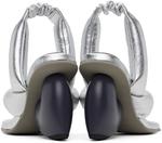 Серебряные босоножки на каблуке Love Yume Yume - фото 2