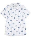 Поло Hurley Kids Printed Belmont Polo, белый - фото