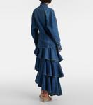 Джинсовая рубашка Alaïa, Bleu Mineral - фото 3