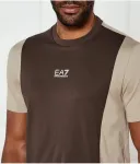 Футболка regular fit Ea7, коричневый - фото 4