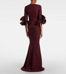 Платье Clemenza из крепа Safiyaa, Wine - фото 3