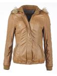 Кожаная куртка Mustang Lelu, кэмел - фото