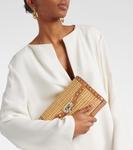 Маленькая сумка через плечо rockstud из рафии Valentino Garavani, бежевый - фото 2