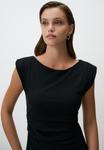 Платье Jimmy Key ROUND NECK SLIM FITTED MIDI , Black - фото 4