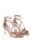 Лакированные босоножки Azia 75 JIMMY CHOO, розовый - фото 2