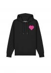 Худи watapparel PINK HEART, Black - фото 2