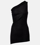 Топ с одним плечом Rick Owens, черный - фото