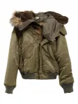 Куртка с меховым капюшоном August Barron, зеленый - фото