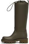 Высокие дождевые сапоги Kickstream Moncler, зеленый - фото 3