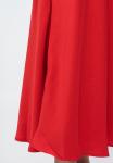 Юбка Vero Moda VMLIVIA LONG SKIRT, Ribbon Red/Red - фото 6