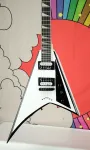 Jackson JS Series Rhoads JS32T, гриф из амаранта, белый с черными фасками - фото 5