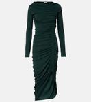 Платье миди из джерси со сборками Ferragamo, Moss - фото