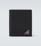 Кошелёк из кожи Saffiano с логотипом Prada, черный - фото