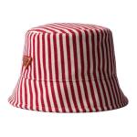 Полосатая панама Prada, красный - фото