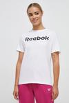 Хлопковая футболка Reebok, белый - фото