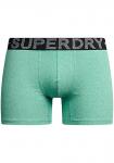 Трусы боксеры Superdry, изумрудный/мятный/черный - фото