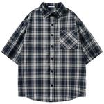 Рубашка унисекс Menblero, Синий - фото 5