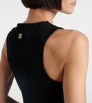 Хлопковое ребристое платье миди Givenchy, Black - фото 5