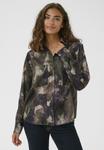Блуза Culture Button-down blouse, Camouflage/Mottled Dark Brown - фото